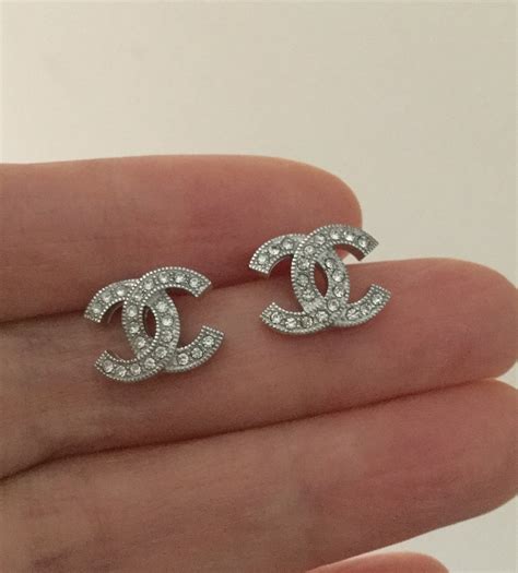 sterling silver replica chanel earrings|chanel look alike earrings.